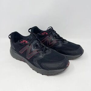 New Balance 410v7 Trail Running Shoes Mens 11.5 4E Black Electric Red Athletic